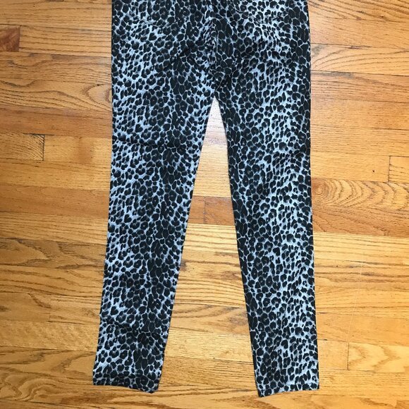 Bettie on the Prowl Snow Leopard Punk Goth Cotton Pants - Picture 8 of 9
